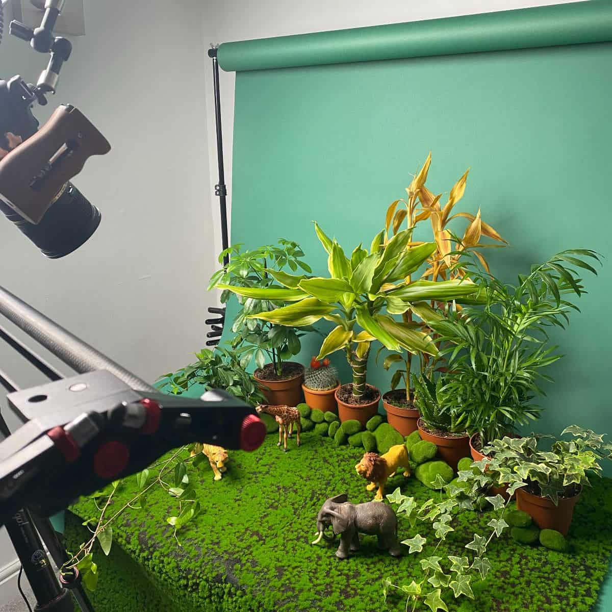 A product video setup inside Glacé Media's studio.